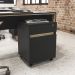 Gaveteiro Office Los Angeles Com Chave E Pasta Suspensa 02 Gavetas P01 Preto Carvalho - Lyam Decor