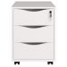 Gaveteiro Para Escritório Office com Rodízios 03 Gavetas Face A02 Branco - Lyam Decor