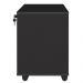 Gaveteiro Para Escritório Office com Rodízios 03 Gavetas Face A02 Preto - Lyam Decor