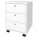 Gaveteiro Para Escritório Office com Rodízios 03 Gavetas New A02 Branco - Lyam Decor
