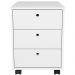 Gaveteiro Para Escritório Office com Rodízios 03 Gavetas New A02 Branco - Lyam Decor