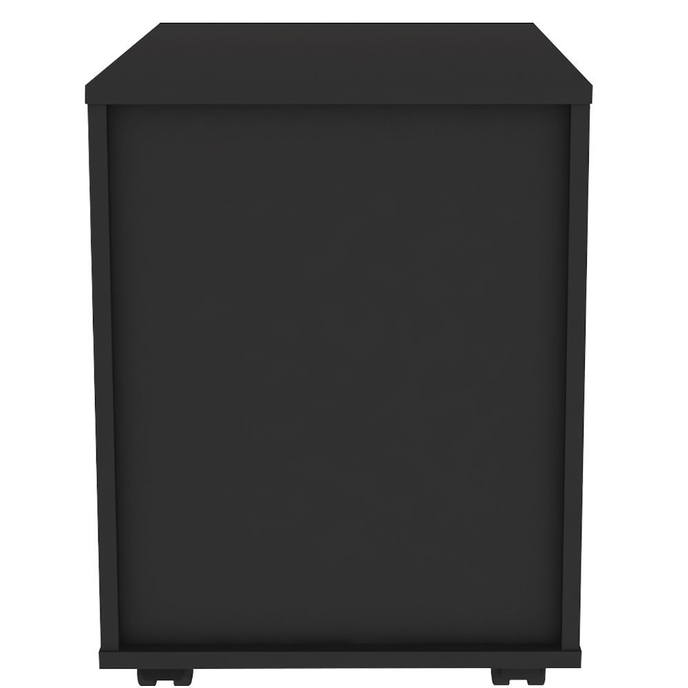 Gaveteiro Para Escritório Office com Rodízios 03 Gavetas New A02 Preto - Lyam Decor