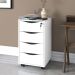 Gaveteiro Para Escritório Office com Rodízios 04 Gavetas Bit A02 Branco - Lyam Decor
