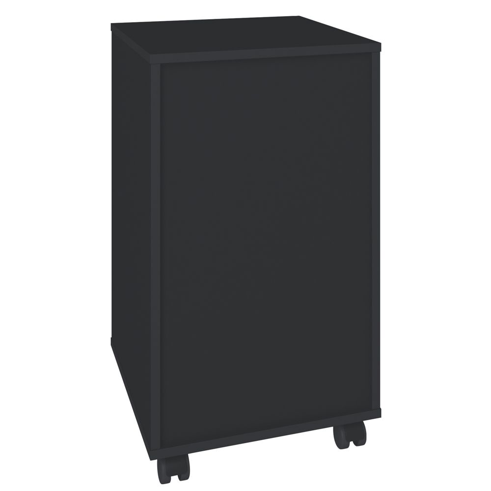 Gaveteiro Para Escritório Office com Rodízios 04 Gavetas Bit A02 Preto - Lyam Decor