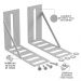 Kit 01 Par Frame Adaptador Para Cabeceira Cama Box L02 Casal Queen King Solteiro - Lyam Decor