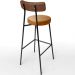 Kit 02 Banquetas Alta Bar Cozinha Sala De Jantar Milão L02 Couríssimo Marrom Whisky - Lyam Decor