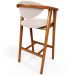 Kit 02 Banquetas Alta Para Cozinha Bancada Bar Sala de Jantar Fixa Cecília L02 Suede Bege - Lyam