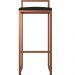 Kit 02 Banquetas Alta Para Cozinha Sala De Jantar Hanna L02 Bronze Corano Preto - Lyam Decor