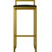 Kit 02 Banquetas Alta Para Cozinha Sala De Jantar Hanna L02 Dourado Corano Preto - Lyam Decor