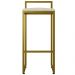 Kit 02 Banquetas Alta Para Cozinha Sala De Jantar Hanna L02 Dourado Linho Cru - Lyam Decor