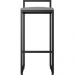 Kit 02 Banquetas Alta Para Cozinha Sala De Jantar Hanna L02 Preto Corano Cinza - Lyam Decor