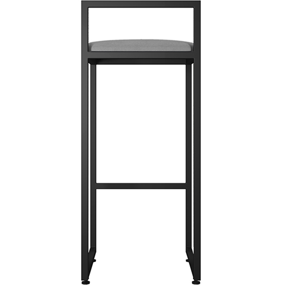 Kit 02 Banquetas Alta Para Cozinha Sala De Jantar Hanna L02 Preto Corano Cinza - Lyam Decor