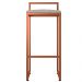 Kit 02 Banquetas Alta Para Cozinha Sala de Jantar Hanna L02 Bronze Linho Bege - Lyam Decor