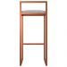 Kit 02 Banquetas Alta Para Cozinha Sala de Jantar Hanna L02 Bronze Linho Bege - Lyam Decor