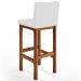 Kit 02 Banquetas Altas Para Cozinha Sala De Jantar Fixa Alya L02 Facto Branco - Lyam Decor