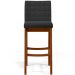 Kit 02 Banquetas Altas Para Cozinha Sala De Jantar Fixa Mila L02 Bouclê Preto - Lyam Decor
