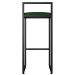 Kit 02 Banquetas Altas Para Cozinha Sala de Jantar Hanna L02 Preto Suede Verde Musgo - Lyam Decor