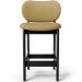 Kit 02 Banquetas Baixa Bar Cozinha E Sala De Jantar Fixa Betta L02 Preto Couríssimo Casco Fendi - Lyam Decor