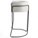 Kit 02 Banquetas Decorativa Fixa Base de Aço Choco Betina D02 Linho Creme A-48 - Lyam Decor