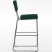 Kit 02 Banquetas Para Cozinha Sala De Jantar Base Em Aço Allana L02 Suede Verde Musgo - Lyam Decor