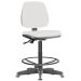 Kit 02 Cadeiras Caixa Alta Giratória Job L02 Couro Sintético Branco - Lyam Decor