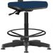 Kit 02 Cadeiras Caixa Alta Giratória Job L02 Crepe Azul Marinho - Lyam Decor