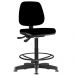 Kit 02 Cadeiras Caixa Alta Giratória Job L02 Crepe Preto - Lyam Decor