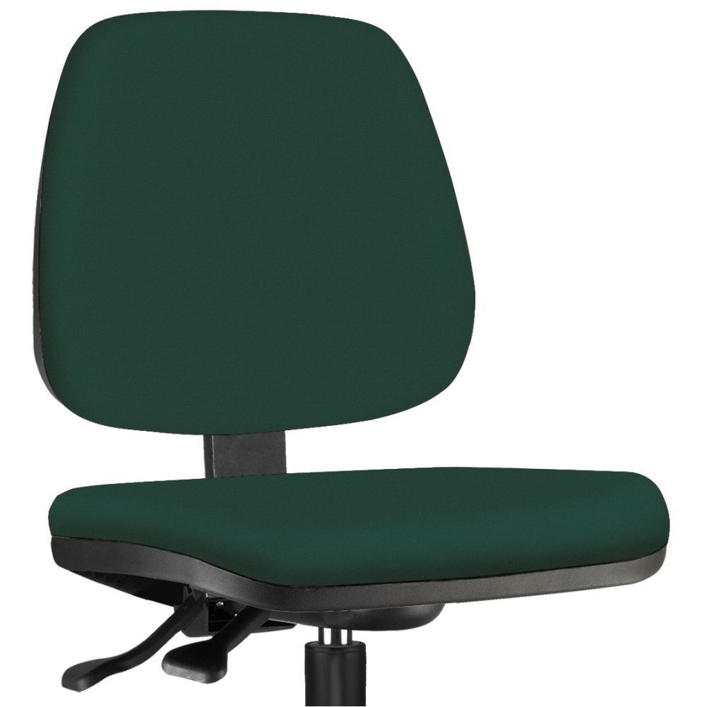 Kit 02 Cadeiras Caixa Alta Giratória Job L02 Crepe Verde Musgo - Lyam Decor
