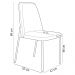 Kit 02 Cadeiras Decorativa Estofada Para Sala De Jantar Bella L02 Linho Chumbo - Lyam Decor