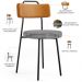 Kit 02 Cadeiras Decorativa Estofada Sala Jantar Barcelona L02 Couríssimo Whisky Pied Poule - Lyam