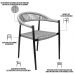 Kit 02 Cadeiras Decorativas Área Gourmet Base Preto Corda Náutica Nevada R01 Chumbo - Lyam Decor