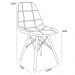 Kit 02 Cadeiras Decorativas Eiffel Charles Eames DSW Botonê E01 Branco - Lyam Decor
