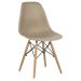 Kit 02 Cadeiras Decorativas Eiffel Charles Eames F03 Nude com Pés de Madeira - Lyam Decor