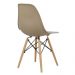 Kit 02 Cadeiras Decorativas Eiffel Charles Eames F03 Nude com Pés de Madeira - Lyam Decor