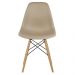 Kit 02 Cadeiras Decorativas Eiffel Charles Eames F03 Nude com Pés de Madeira - Lyam Decor