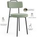 Kit 02 Cadeiras Decorativas Estofada Para Sala De Jantar Barcelona L02 Bouclê Oliva - Lyam Decor