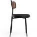 Kit 02 Cadeiras Decorativas Estofada Para Sala De Jantar Barcelona L02 Couríssimo Marrom Preto - Lyam