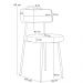 Kit 02 Cadeiras Decorativas Estofada Para Sala Jantar Barcelona L02 Couríssimo Camel Whisky - Lyam