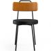Kit 02 Cadeiras Decorativas Estofada Para Sala Jantar Barcelona L02 Couríssimo Whisky Preto - Lyam