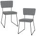 Kit 02 Cadeiras Decorativas Para Sala De Jantar Allana L02 Pied Poule - Lyam Decor