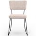 Kit 02 Cadeiras Decorativas Para Sala De Jantar Allana L02 Suede Bege - Lyam Decor