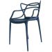 Kit 02 Cadeiras Decorativas Para Sala de Jantar Amsterdam F03 Preto - Lyam Decor