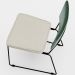 Kit 02 Cadeiras Decorativas Sala Jantar Allana L02 Facto Verde Musgo Linho Champagne - Lyam Decor