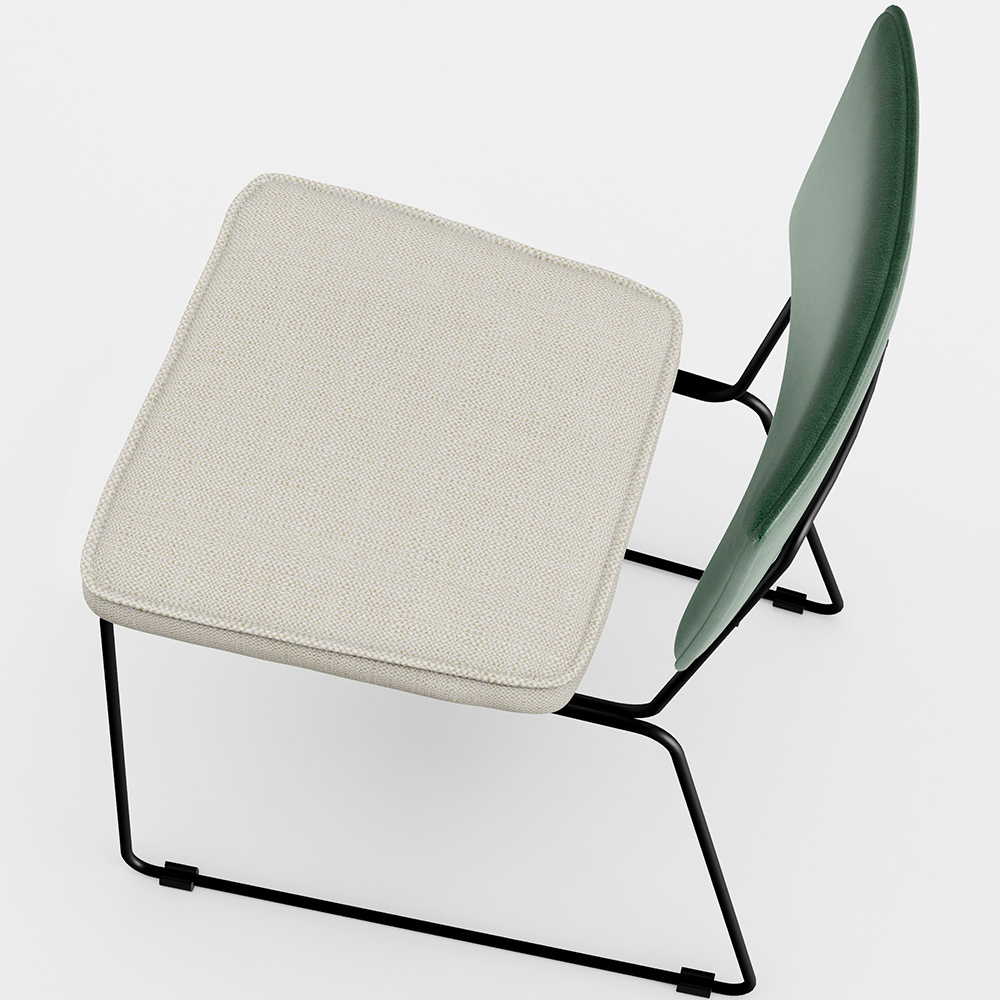 Kit 02 Cadeiras Decorativas Sala Jantar Allana L02 Facto Verde Musgo Linho Champagne - Lyam Decor