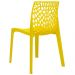 Kit 02 Cadeiras Decorativas Sala de Jantar Gruvyer F03 Amarelo - Lyam Decor