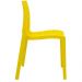 Kit 02 Cadeiras Decorativas Sala de Jantar Gruvyer F03 Amarelo - Lyam Decor