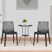 Kit 02 Cadeiras Decorativas Sala de Jantar Gruvyer F03 Preto - Lyam Decor