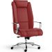 Kit 02 Cadeiras Escritório Presidente Executiva New Onix F02 Tecido Sintético Vermelho - Lyam Decor