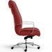 Kit 02 Cadeiras Escritório Presidente Executiva New Onix F02 Tecido Sintético Vermelho - Lyam Decor
