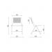 Kit 02 Cadeiras Fixa Base Preta Empilhável Up F02 Azul Marinho - Lyam Decor
